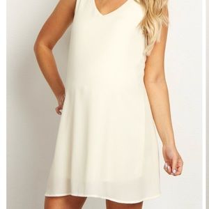 Pinkblush Cream Maternity Dress